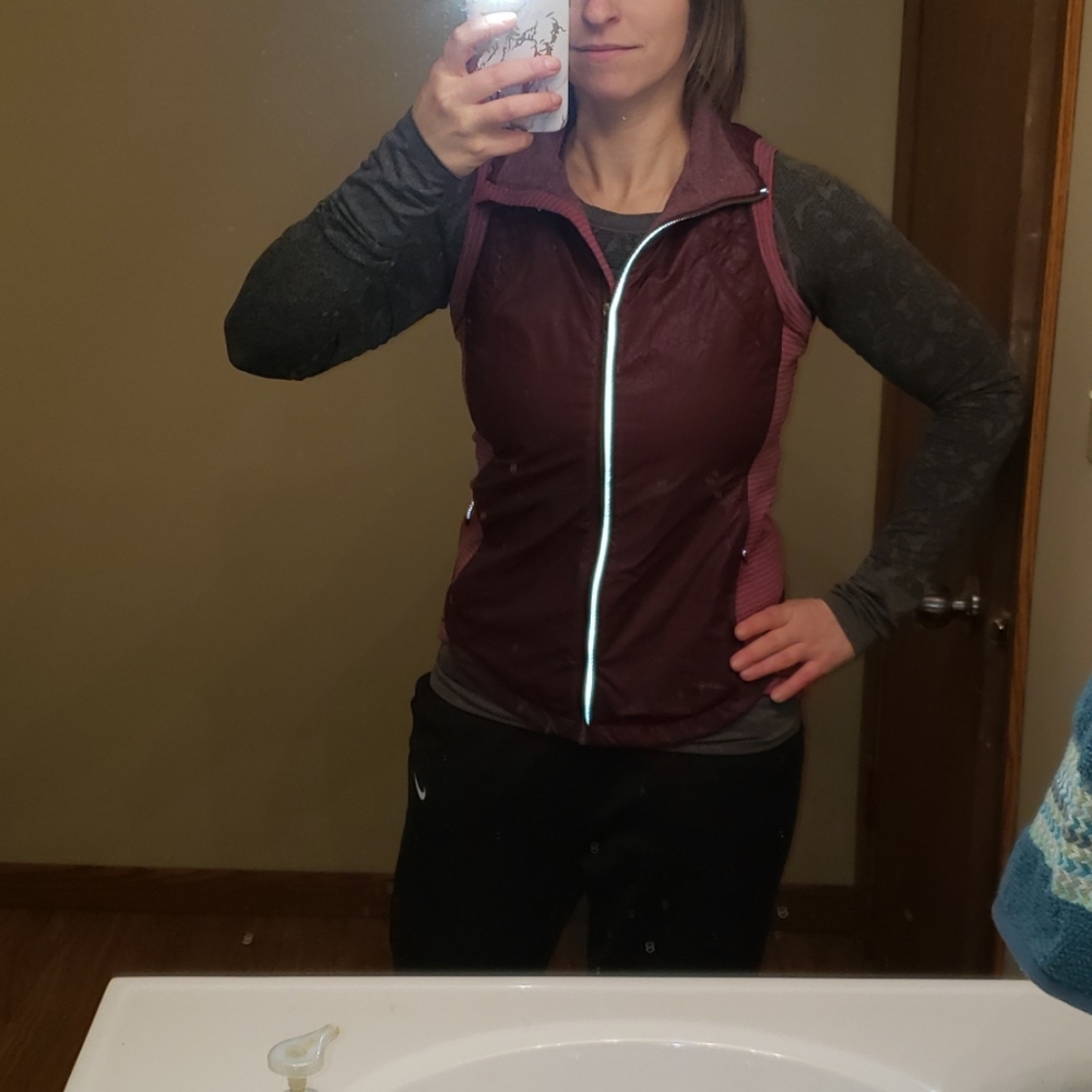 Purple and pink lululemon vest